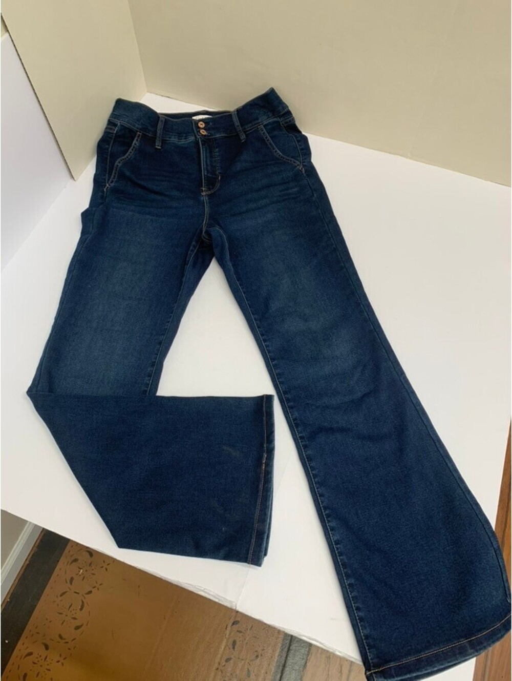Nicole Miller SOHO High Rise Bootcut Jeans Women’s 12 Dark Wash Stretch